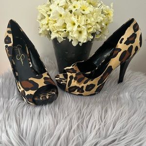 Jessica Simpson peep toe stilettos